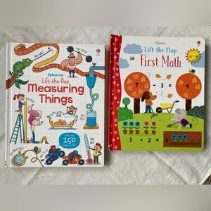 Usborne math lift the flap books